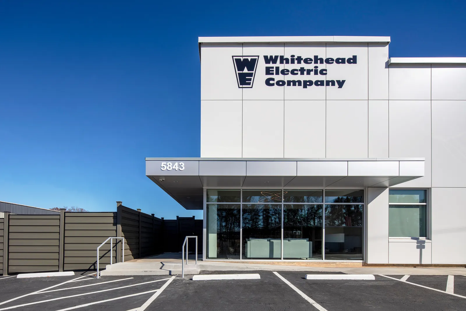 Exterior of the Whitehead Electric office building